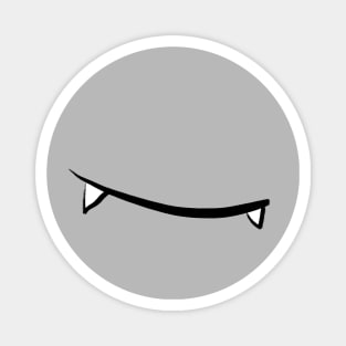 Vampire smile (grey) Magnet